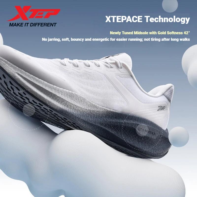 Xtep Backstay Summer pour hommes, chaussures de course antibactériennes confortables, résistantes à