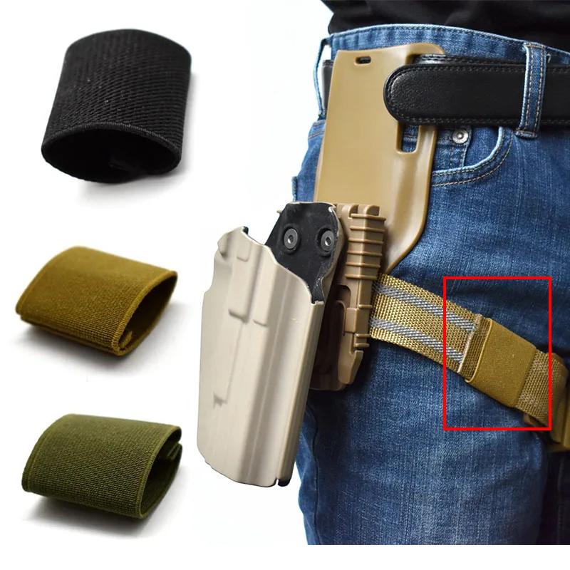 Sangle de cuisse élastique multi-usage tactique pour holster universel QLS 19 22 GL 17 M9, accessoir