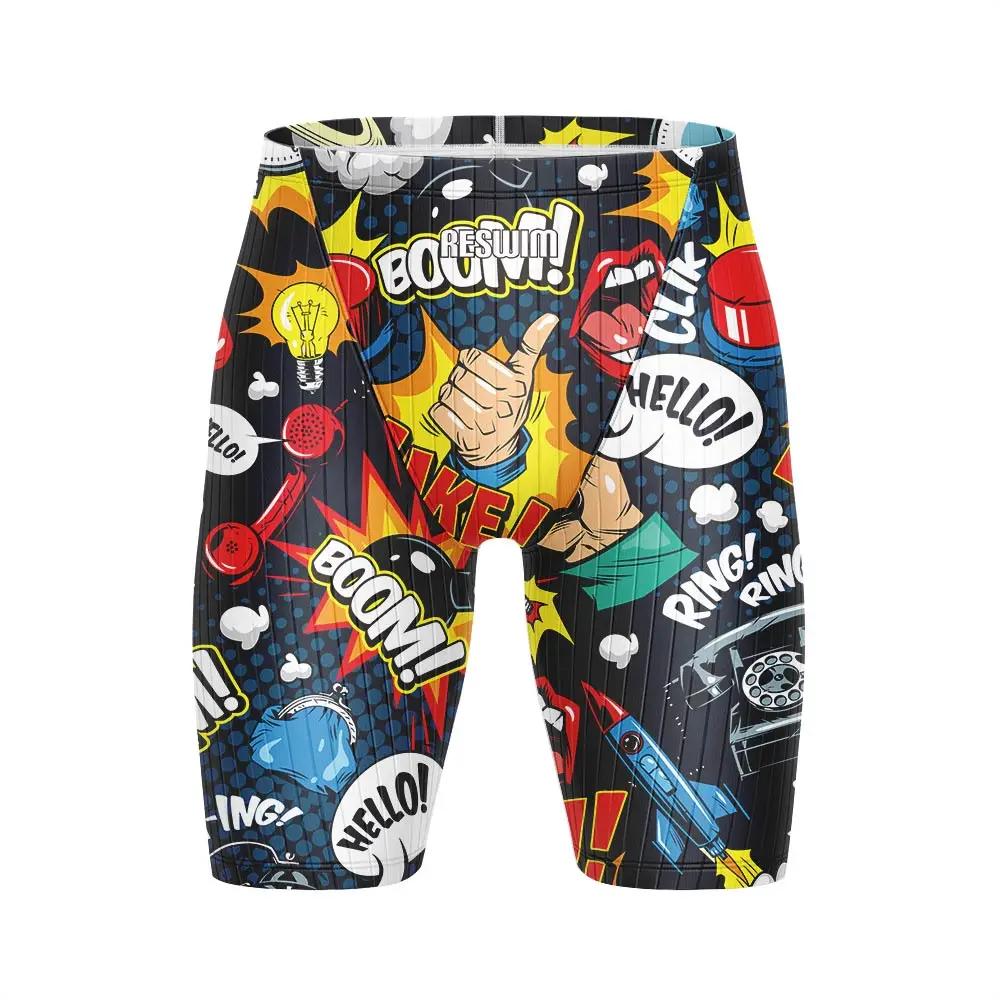 Maillot de bain athlétique homme motif dessin animé - Short natation durable entraînement surf plongée été