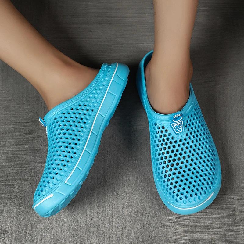 Sabots EVA unisexe hommes femmes été - Pantoufles plage légères colorées chaussures d'eau confortables