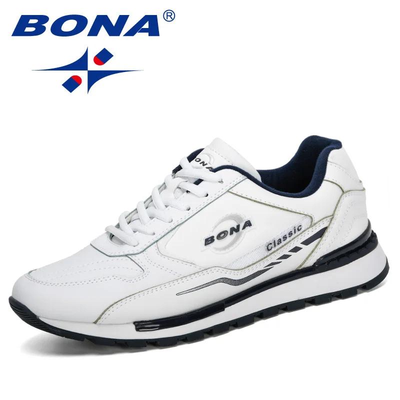 BONA 2023 nouveaux créateurs homme anti-dérapant chaussures de Jogging chaussures de course à la mod