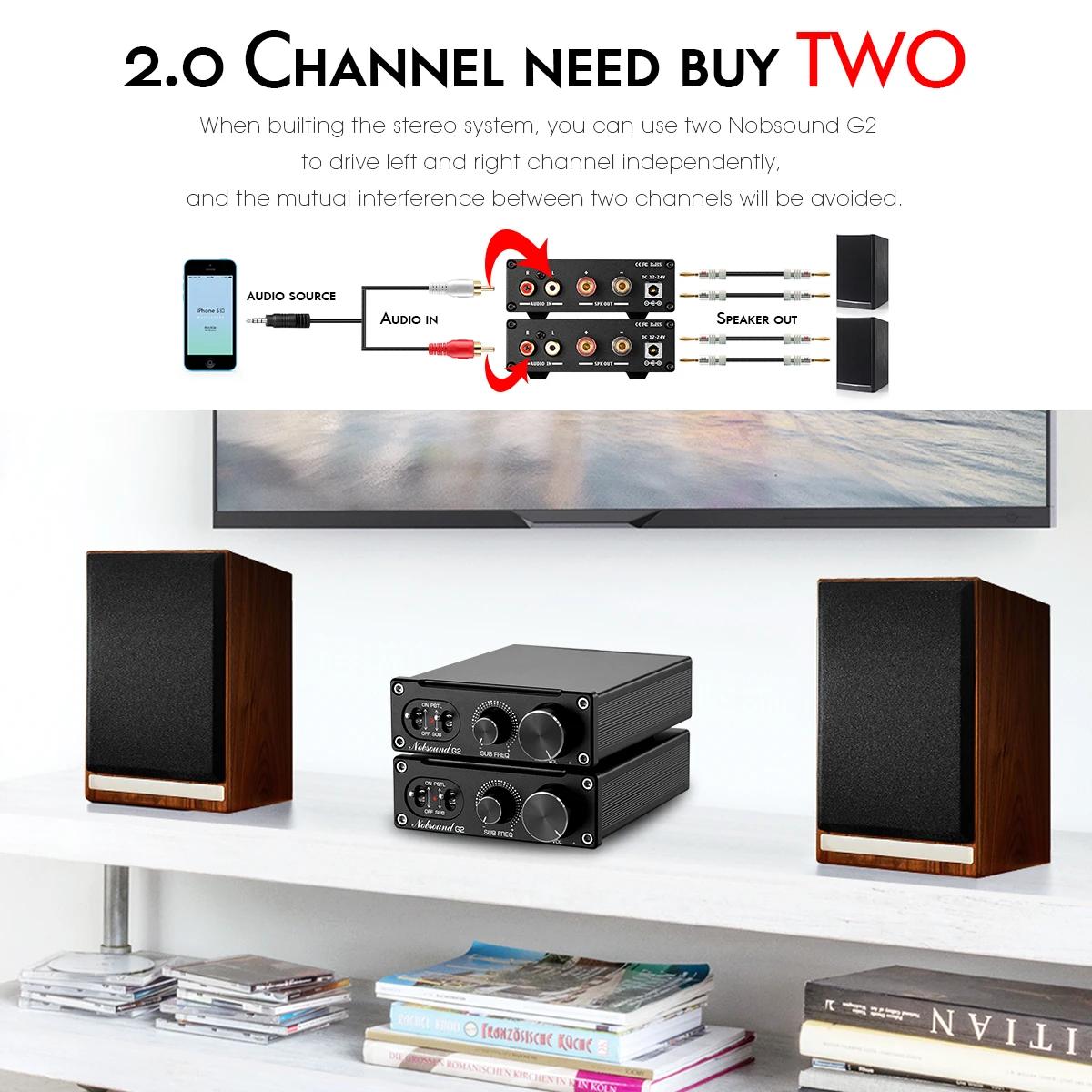 Douk Audio-Amplificateur de puissance numérique, HiFi, NipWoofer, Full-Dead Mono Channel, Mini Bass