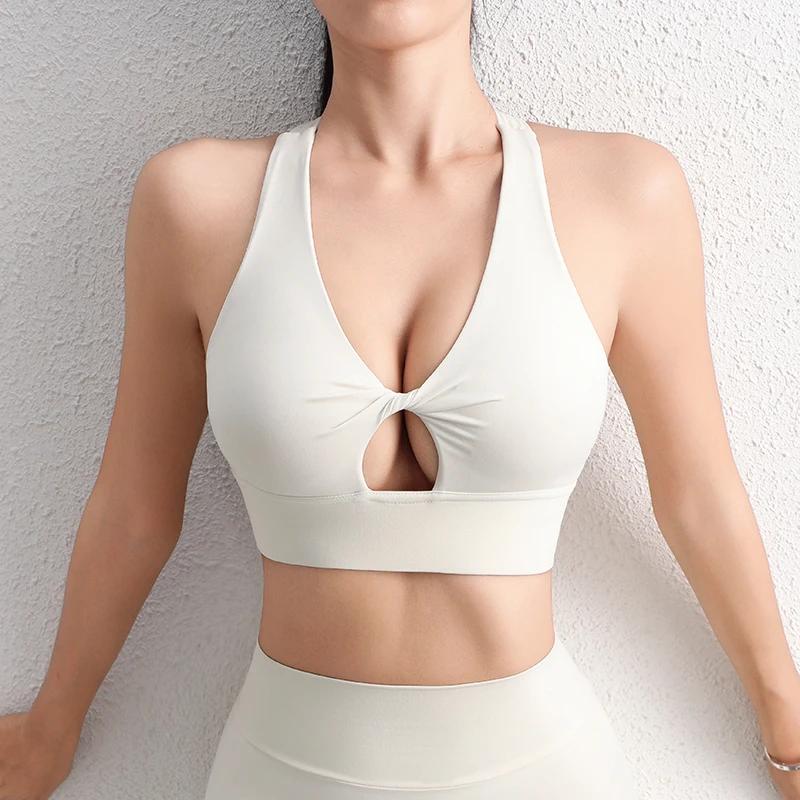 SOISOU Nylon Yoga haut court soutien-gorge pour femmes gymnastique Sport soutien-gorge le plus sexy