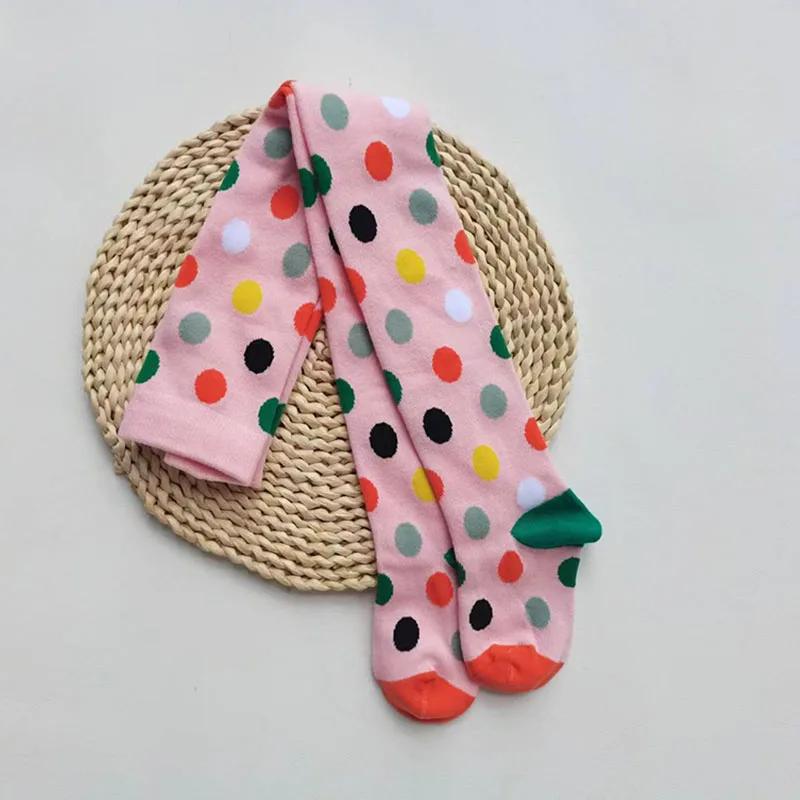 1 paire de collants pour filles, mignons, rayés, à motif de cœur et de fleurs, doux et extensibles,
