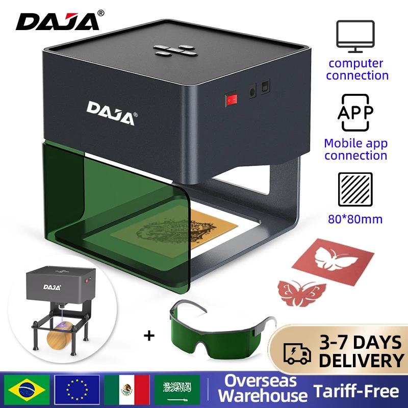 DAJA DJ6 Mini graveur Laser Portable bricolage Bluetooth Machine peint chien étiquette papier cuir e