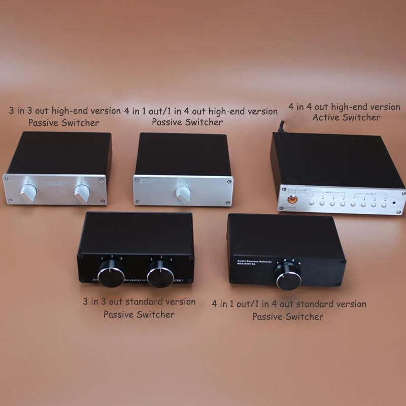 Sélecteur de Signal Audio stéréo double canal, commutateur RCA, amplificateur de Source, changeur de