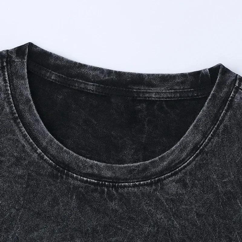 Ultrakill Nouveau modèle T-shirt délavé pour les amateurs d'anime, vêtements de caractère, coupe ove