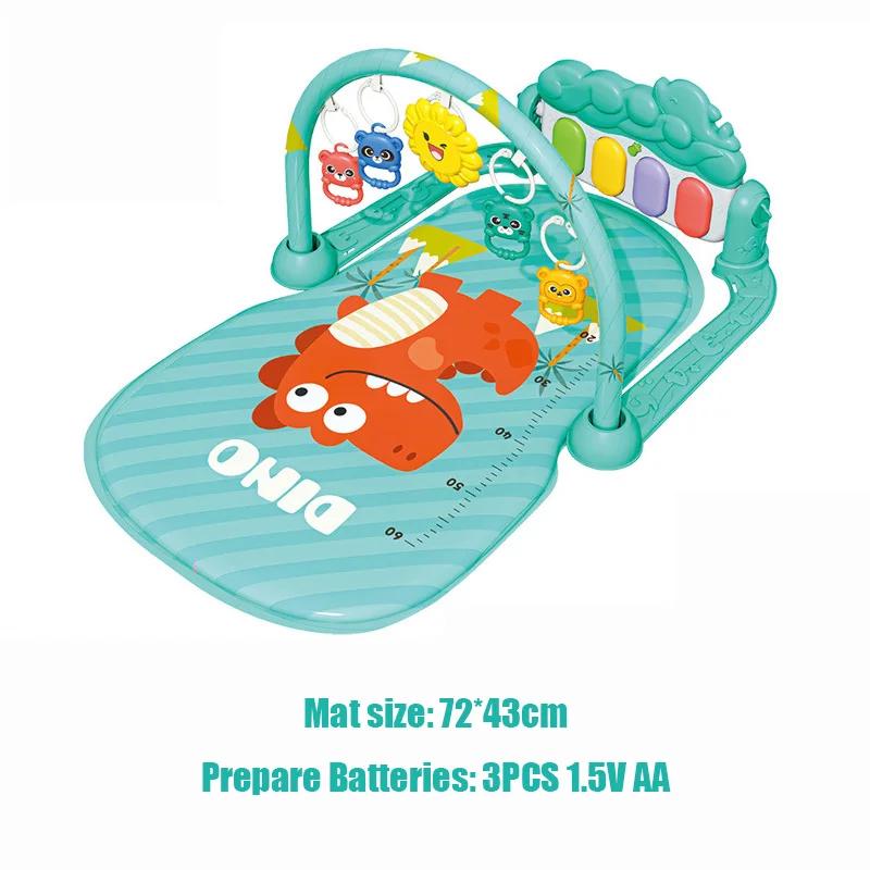 Tapis de jeu pour bébé de 0 à 12 mois, avec pendentif mignon, activités éducatives précoces, pédale