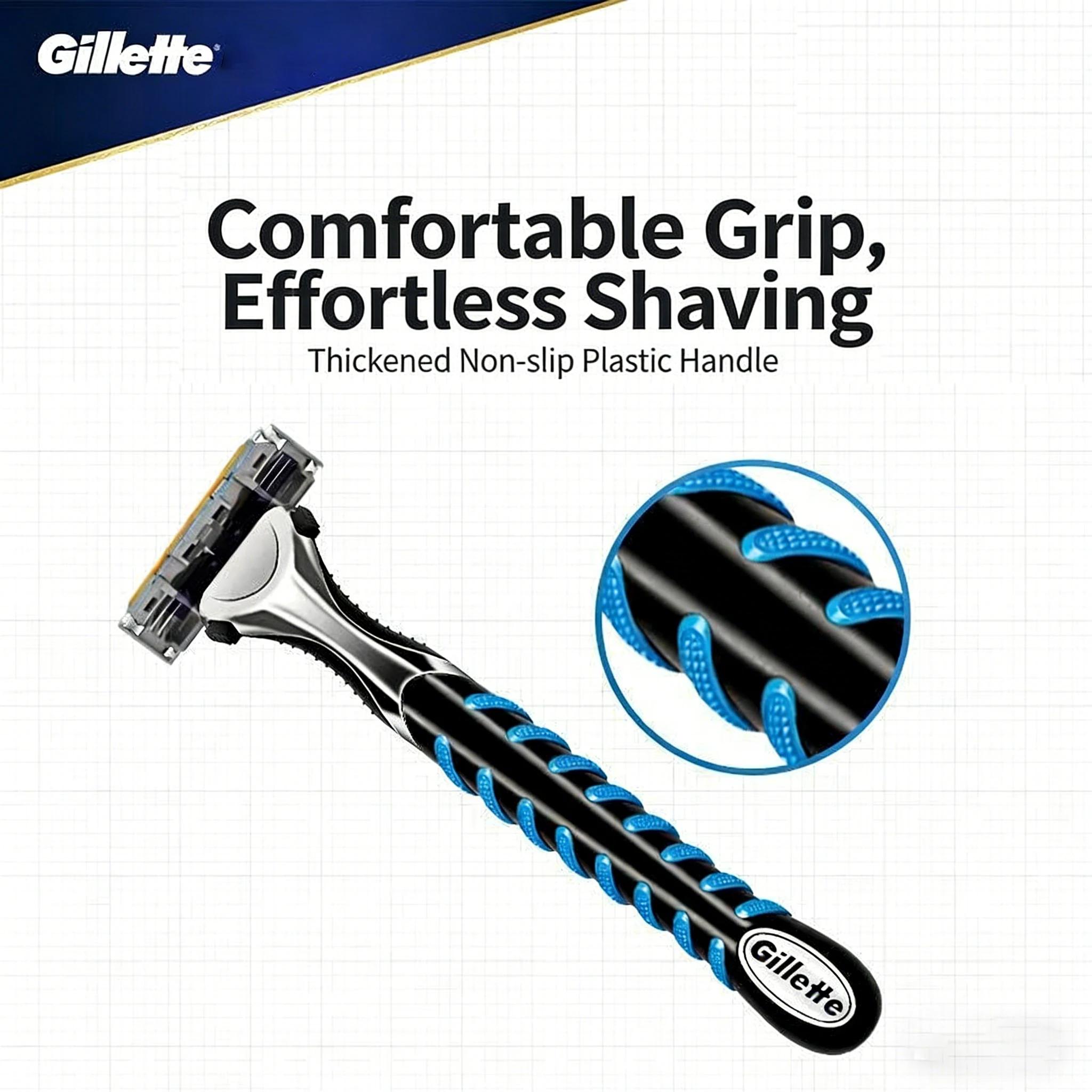 Lames de rasoir de rechange Gillette Vector 3 Premium pour rasoirs de sécurité, pour hommes, épilati