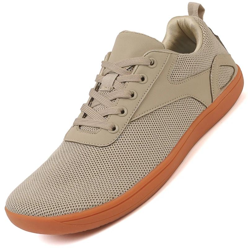 Chaussures minimalistes pieds nus 2024 - Baskets marche large semelle zéro drop grande taille 47