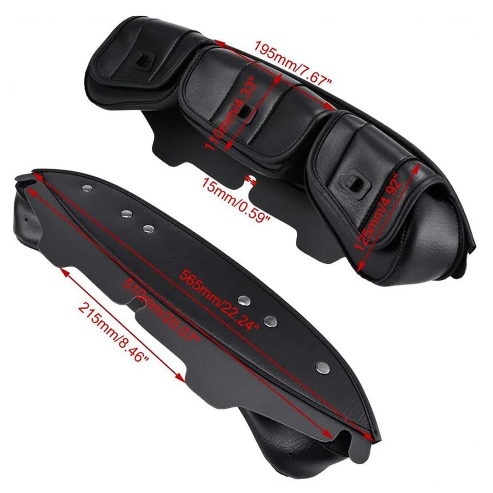 Sac de carénage Batwing pour pare-brise de moto à 3 poches, pour Harley Electra Street Glide Touring