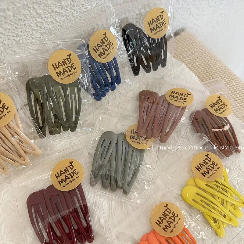 5 pièces/lot petits Clips BB pince latérale de cheveux délicate frange Simple épingles à cheveux tem