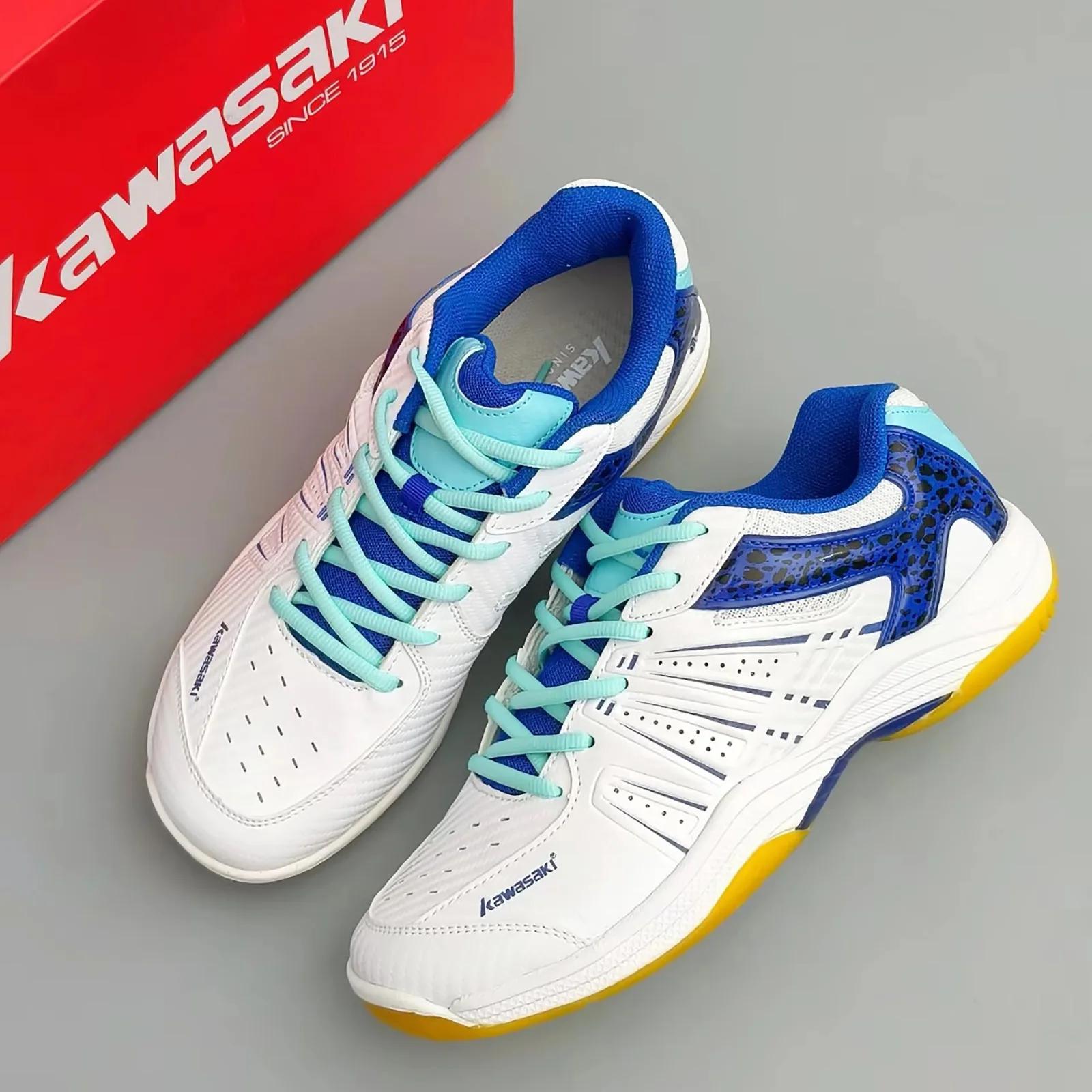 Kawasaki chaussures de Badminton professionnel chaussures de Sport antidérapantes respirantes pour h