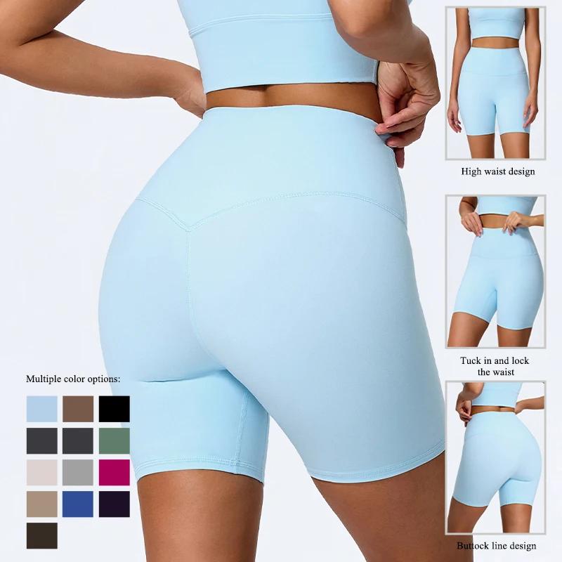 Shorts de sport doux Hearuisavy pour l'été, leggings de gym rehausseurs de fessiers, shorts de yoga