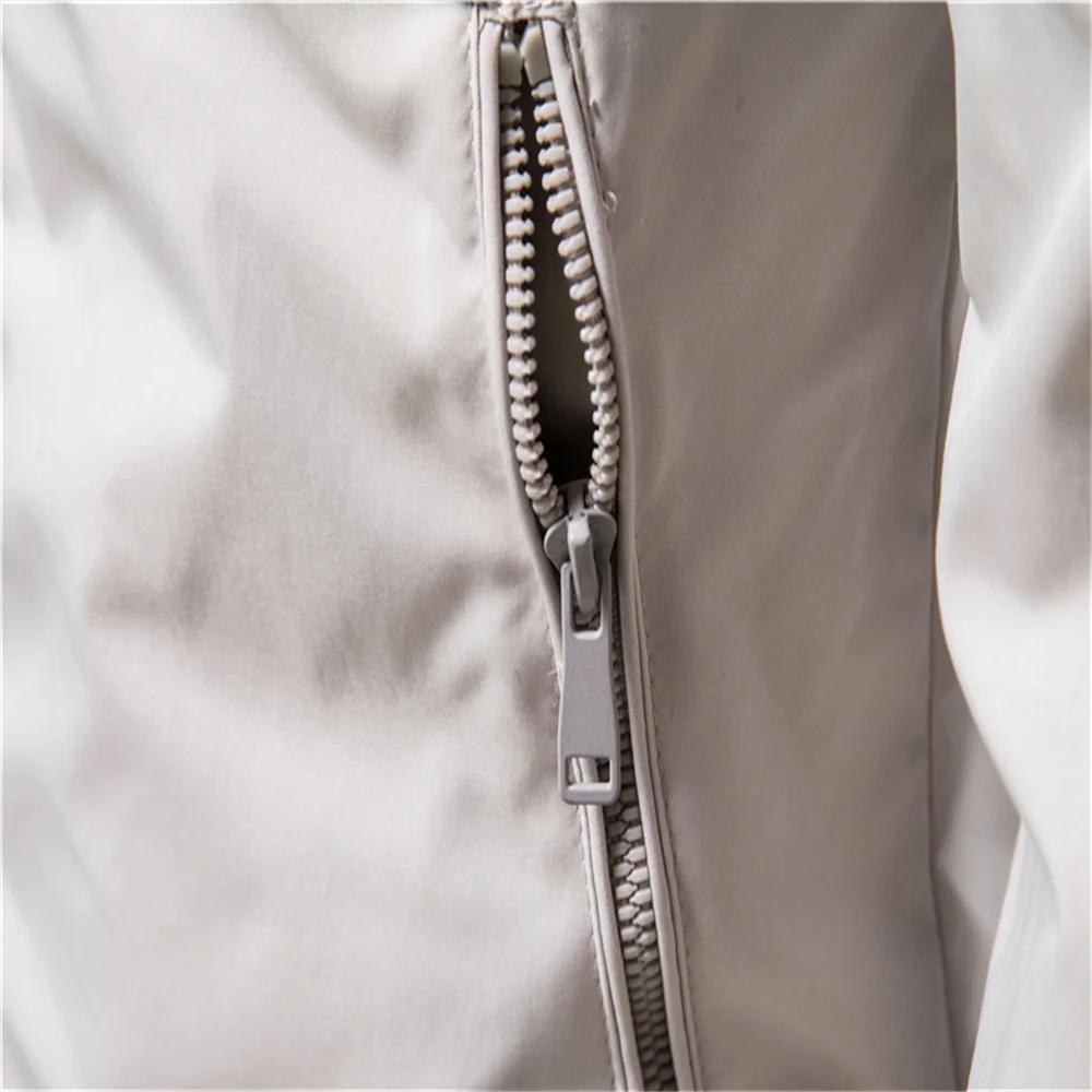 AIOPESON couleur unie veste de Baseball hommes décontracté col montant Bomber hommes vestes automne