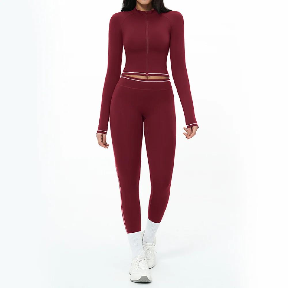 Ensemble de yoga 2 pièces pour femme, tenue de sport, survêtement de gym, vêtements de sport à sécha