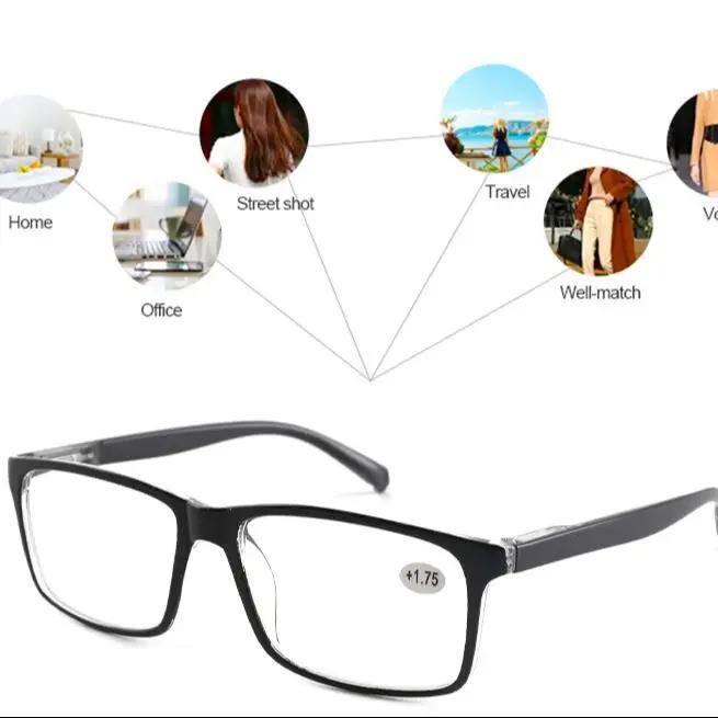 Lunettes de lecture pour hommes et femmes, lunettes de sport Anti-lumière bleue, noires et rouges, p