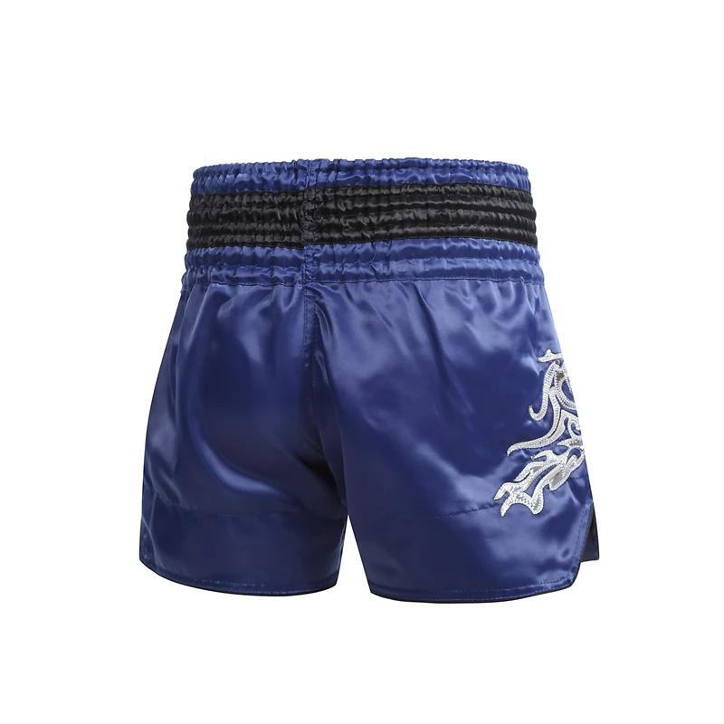 Tigre Muay Thai Shorts Satin Kick Boxing Shorts Hommes Femmes Enfants Gym Arts martiaux MMA Vêtement