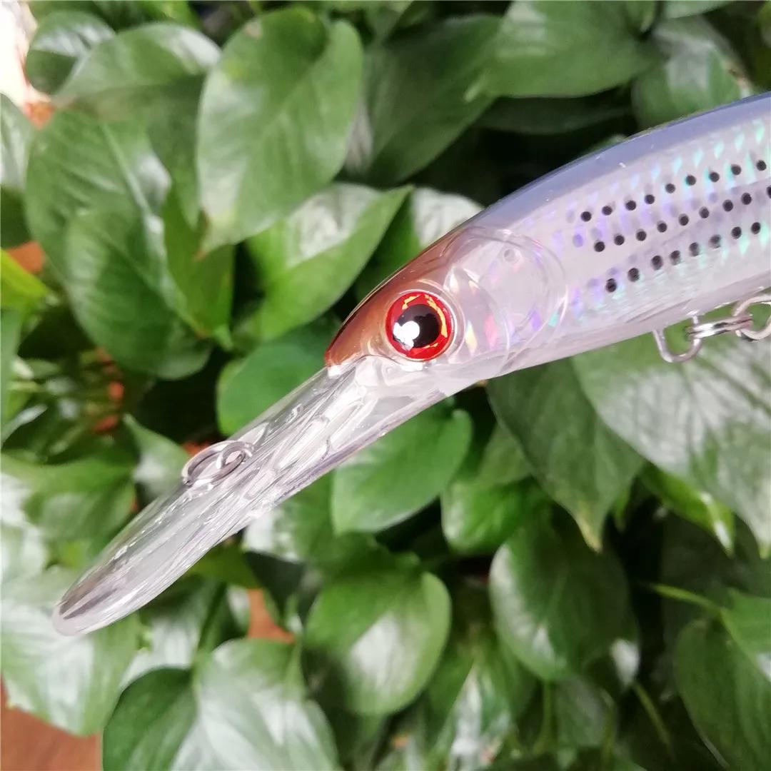 NOEBY 3 leurres de pêche artificiels Minnow à coulée lente 140mm 52g, 160mm 73g, 12cm 32g, leurres d