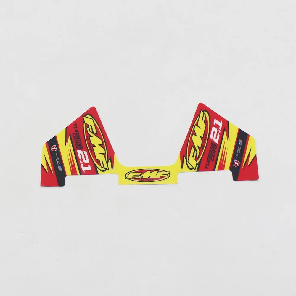 FMF autocollant 2T moto silencieux d'échappement tuyau décalcomanies étanche (29 cm x 12 cm) univers