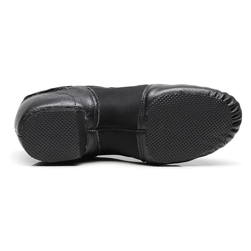 Chaussures de danse Jazz USHINE cuir véritable - Semelle antidérapante adultes enfants femmes filles
