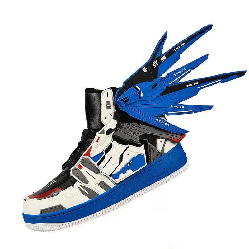 Lynjacye Cosplay mi coupe bottes de basket unisexe Style mécanique athlétisme Sport formateur Tennis