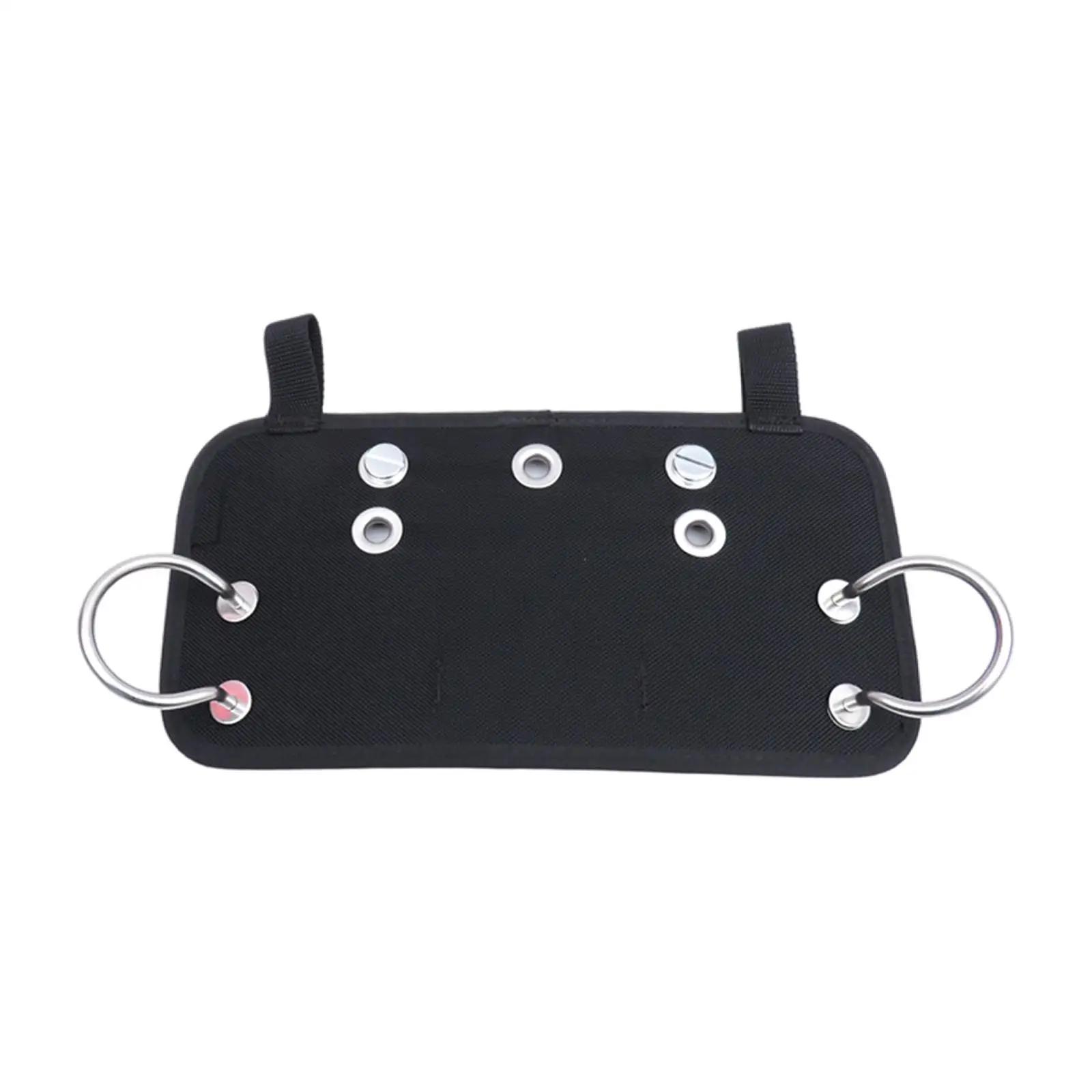 Scuba Diving Squar Butt Plate Stainless Steel Handle for Sidemount BCD with 2