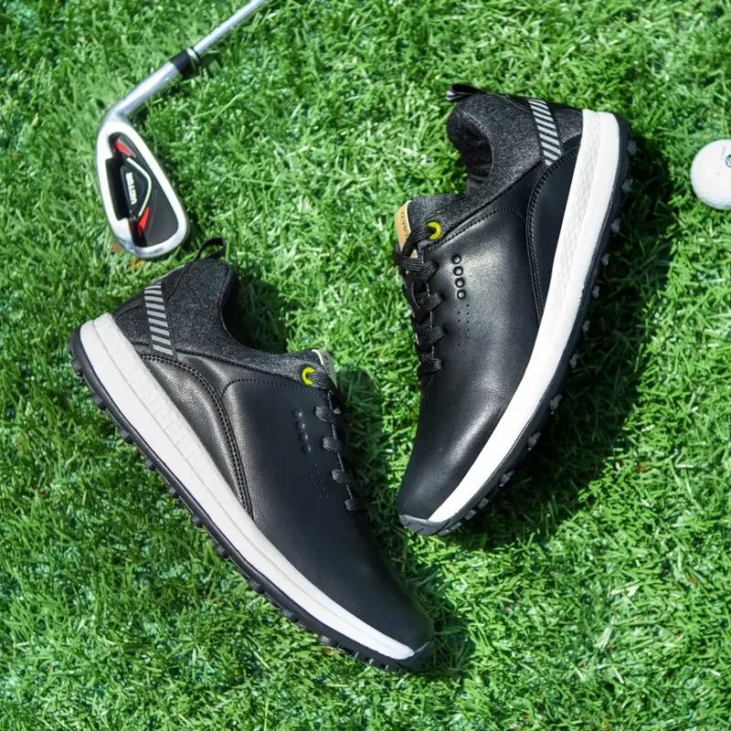 Chaussures de golf imperméables coordonnantes pour hommes et femmes, baskets confortables pour golfe