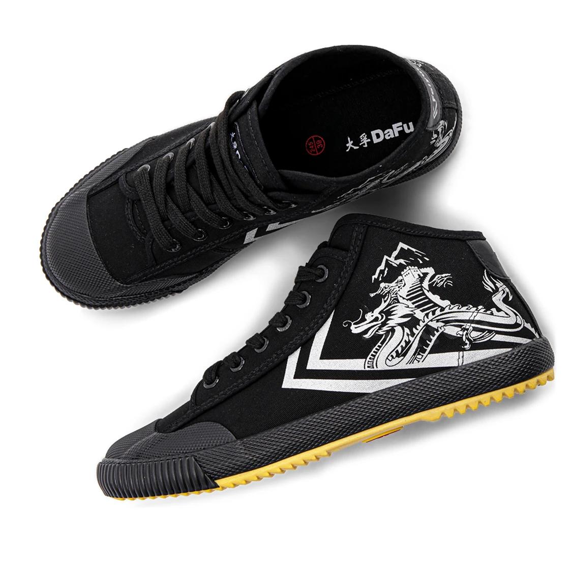Dafu chaussures mi-haut Parkour nouvelles chaussures noires baskets de botte originales chaussures D