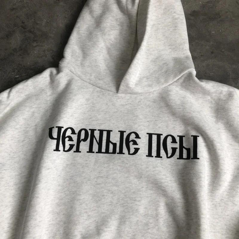 SAINT OF MICHAEL mode 1:1 KANYE WEST Streetwear sweat DONDA imprimé velours décontracté ample surdim