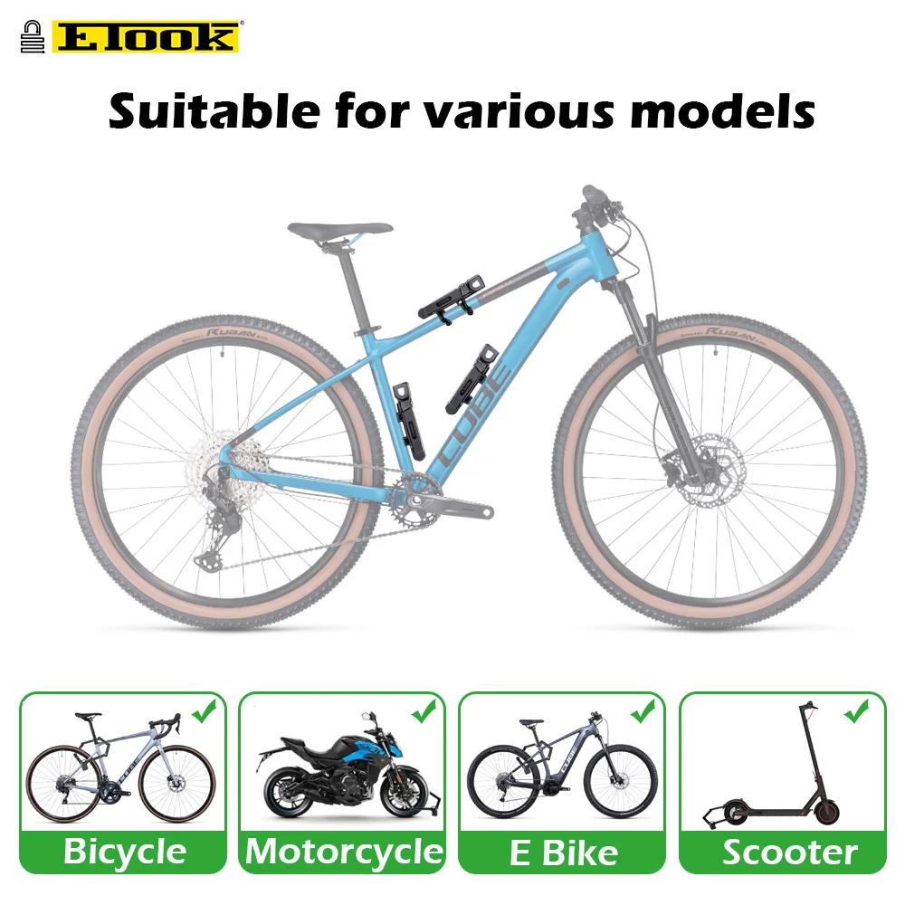 Serrure anti-vol pliable ETOOK pour vélo VTT scooter moto - Acier allié robuste anti-cisaillement hydraulique