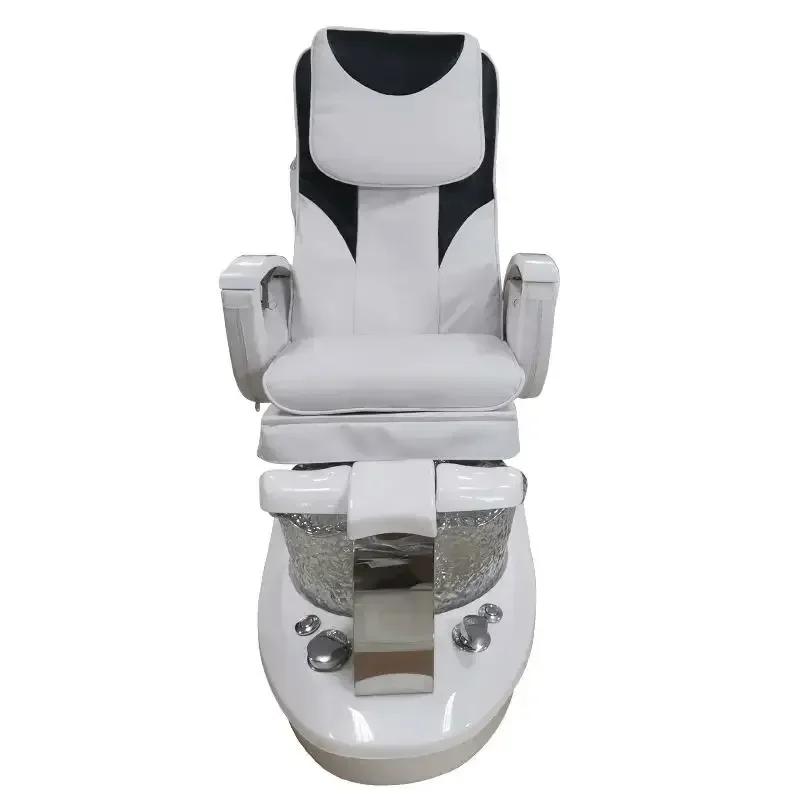 Blanc ajouter noir pédicure intelligente pied Spa chaise de Massage inclinable en cuir canapé magasi