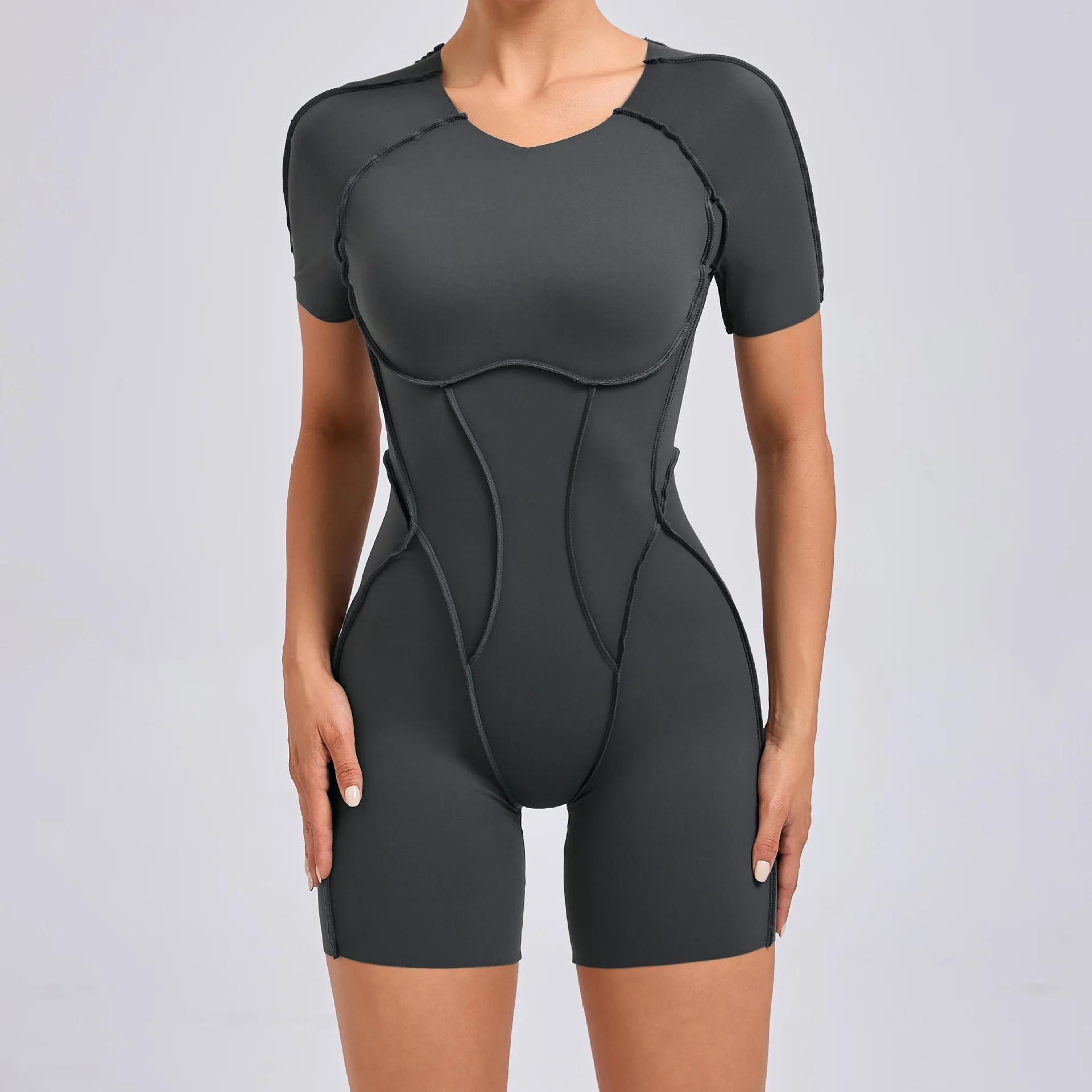 Ensemble de vêtements de sport une pièce pour femme, ensemble de yoga, combinaison de fitness sexy,