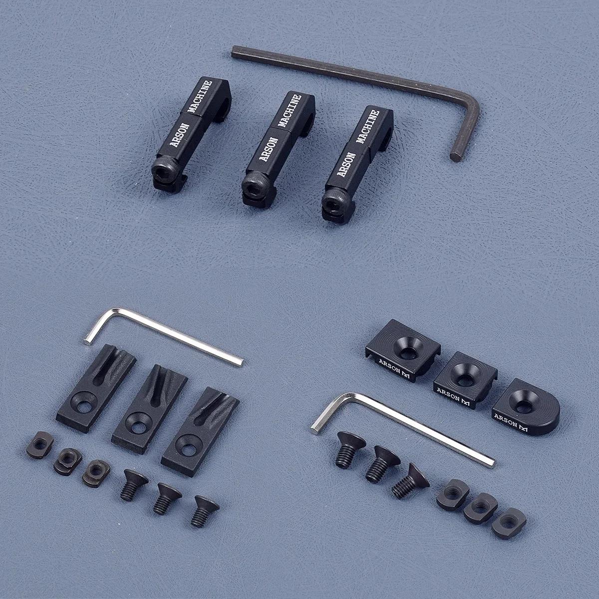 Nouveau système de guidage de fil de Clip de câble de commutateur de M-LOK en aluminium 3 pièces pou