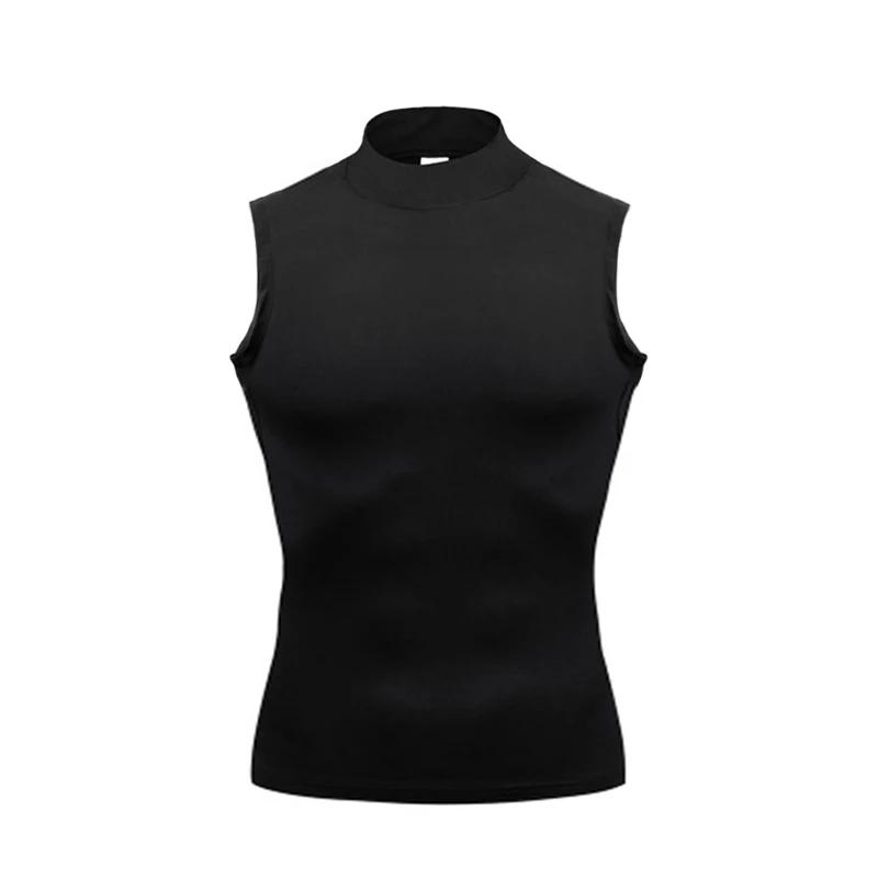 Chemise compression homme débardeur fitness - T-shirt élastique sans manches pour musculation et running