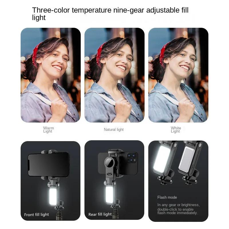 COOL DIER 360 Rotation suivant le Mode de prise de vue stabilisateur de cardan perche à Selfie trépi
