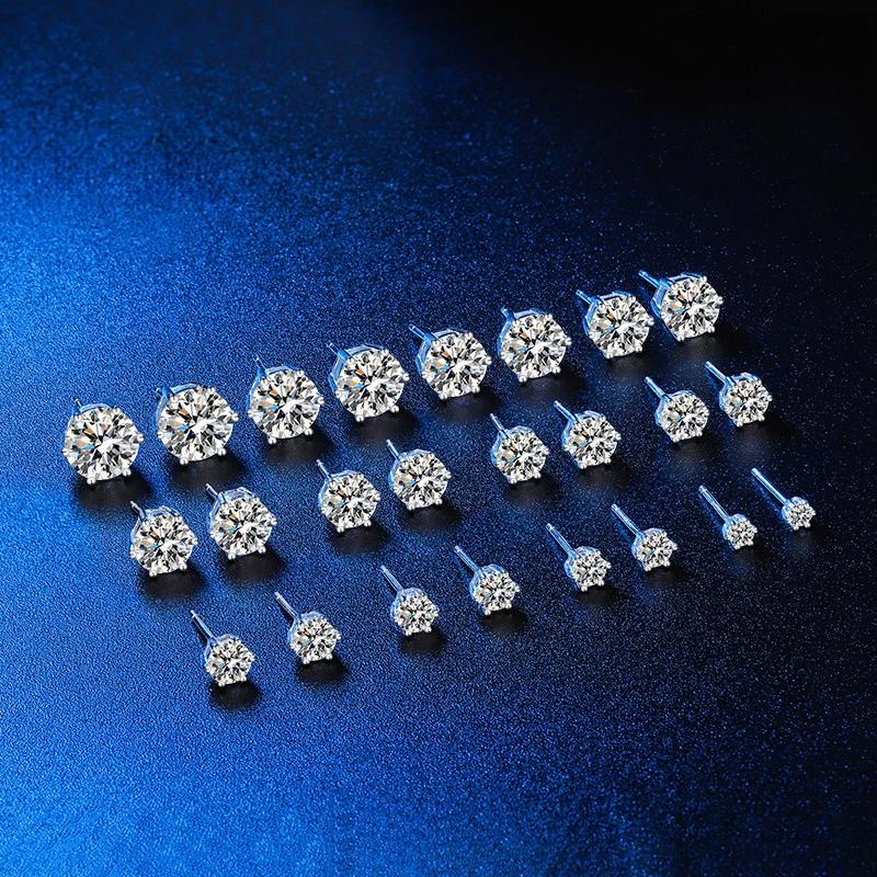 Boucles d'oreilles Moissanite pour femmes, Promotion 100%, stylo de Test de diamant, clous d'oreille