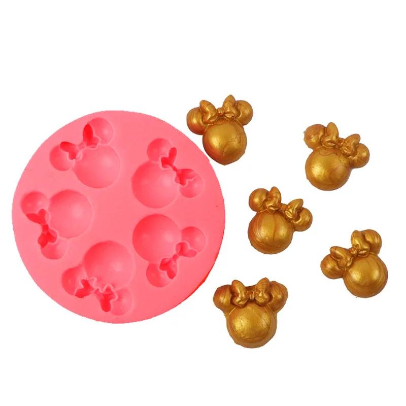 Arc nœud papillon souris Silicone Sugarcraft résine outils Cupcake Fondant gâteau décoration outils
