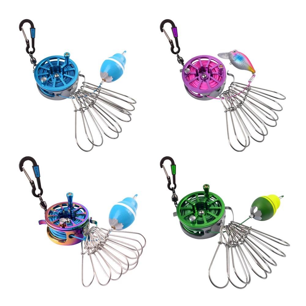 Nebuune – boucle télescopique pour la pêche en mer, en acier inoxydable, avec roues, flotteur, carpe