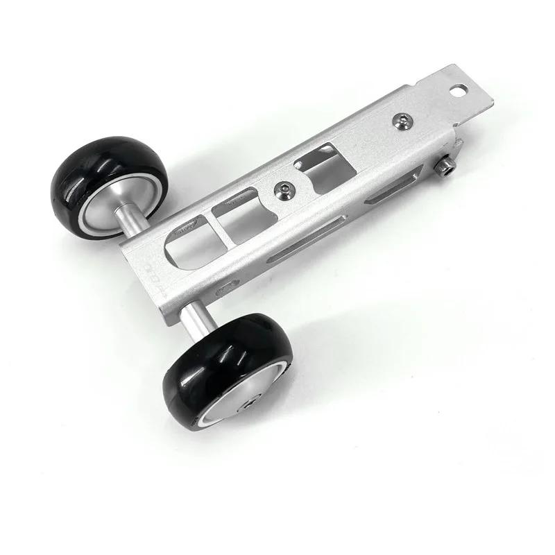 Litepro – roue facile à plier en alliage d'aluminium, noir et argent, pour Birdy série 2-3