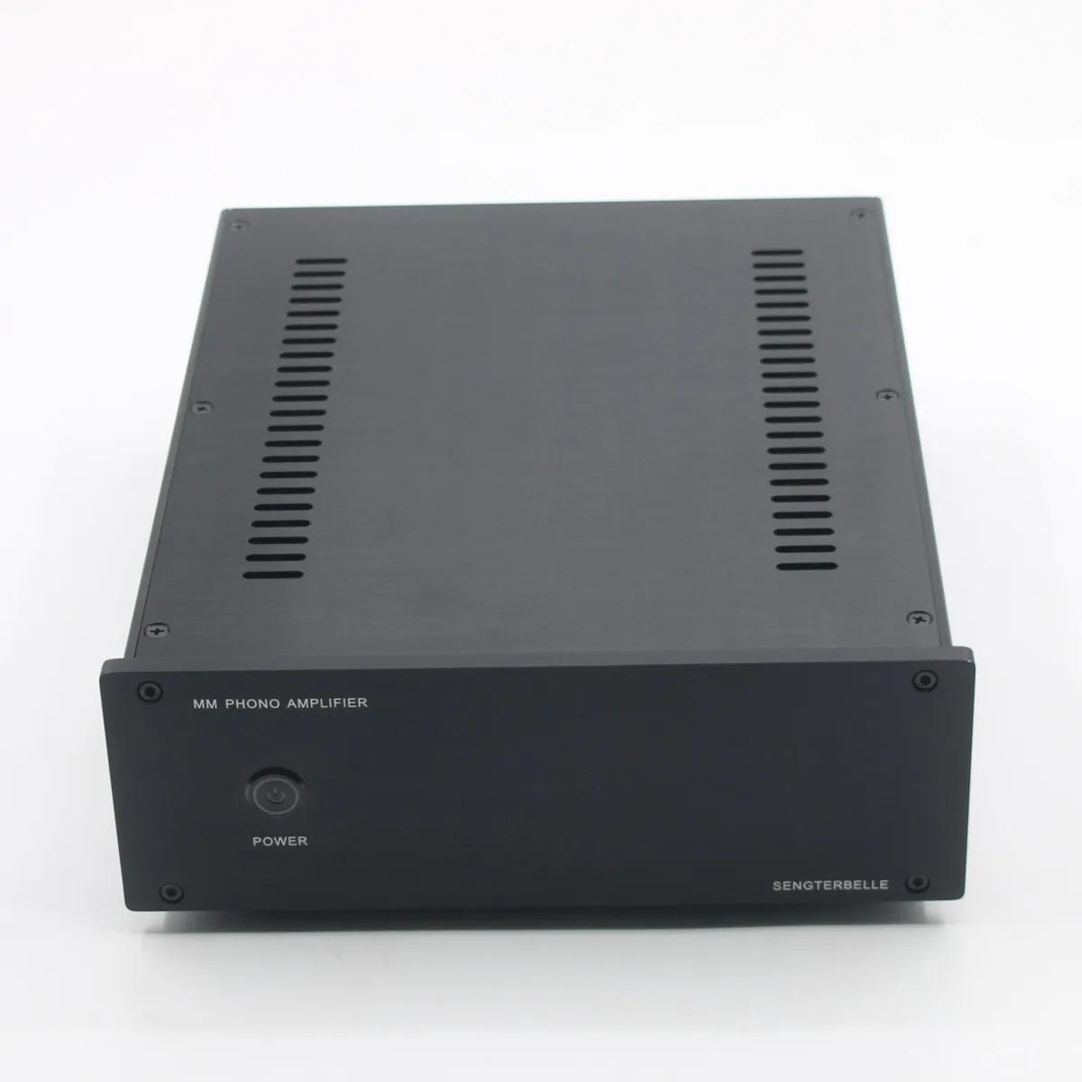Boîtier d'amplificateur phono coloré, noir, tout châssis en aluminium, MM, SHURE, EAR834, ST2609