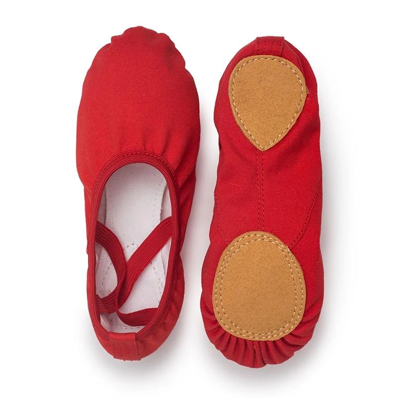 Pantoufles de danse de ballet en toile pour filles, pour femmes et enfants, pratique classique, seme
