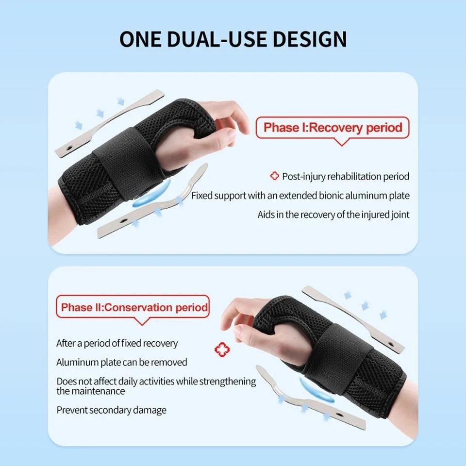 LOOGDEEL-Attelle de support de poignet respirante pour homme, attelle professionnelle, bracelet pour