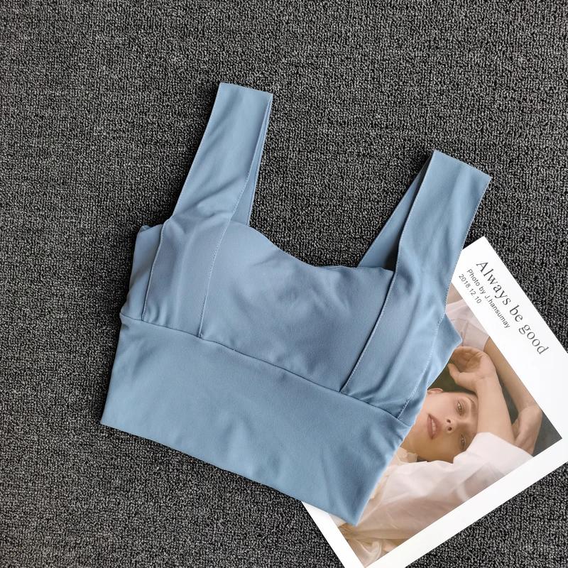 Femmes Sexy culture hauts Yoga soutien-gorge femme Streetwear sans manches Camis sans couture Sport