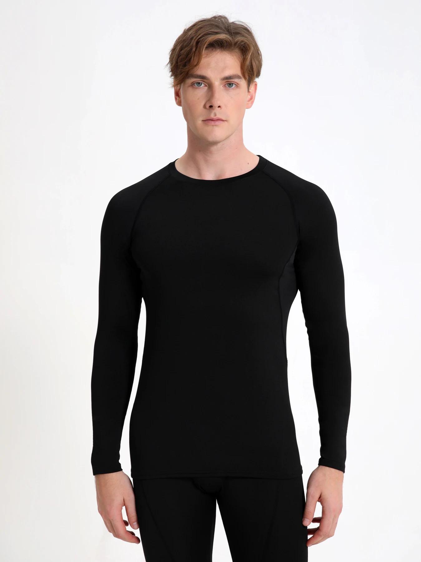 Chemises de compression à manches longues pour hommes, obtenez la coupe rapide, entraînement athléti