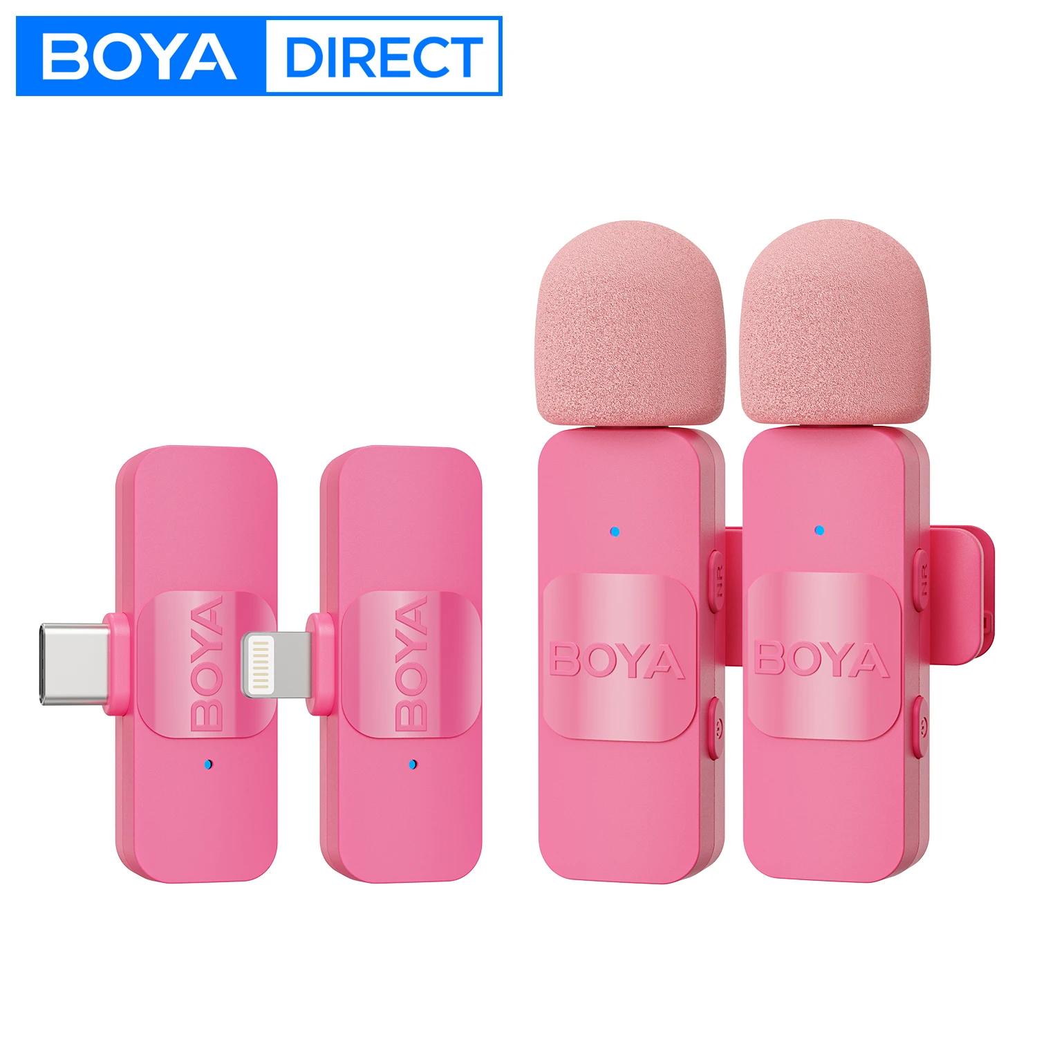 BOYA BOYA BY-V2-P Microphone Lavalier sans fil Portable enregistrement Audio vidéo Mini micro pour i