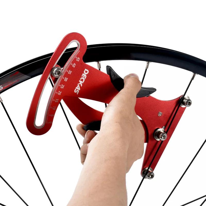 Deckas Anrancee indicateur de vélo Attrezi mètre tensiomètre rayons de vélo Tension roue constructeu