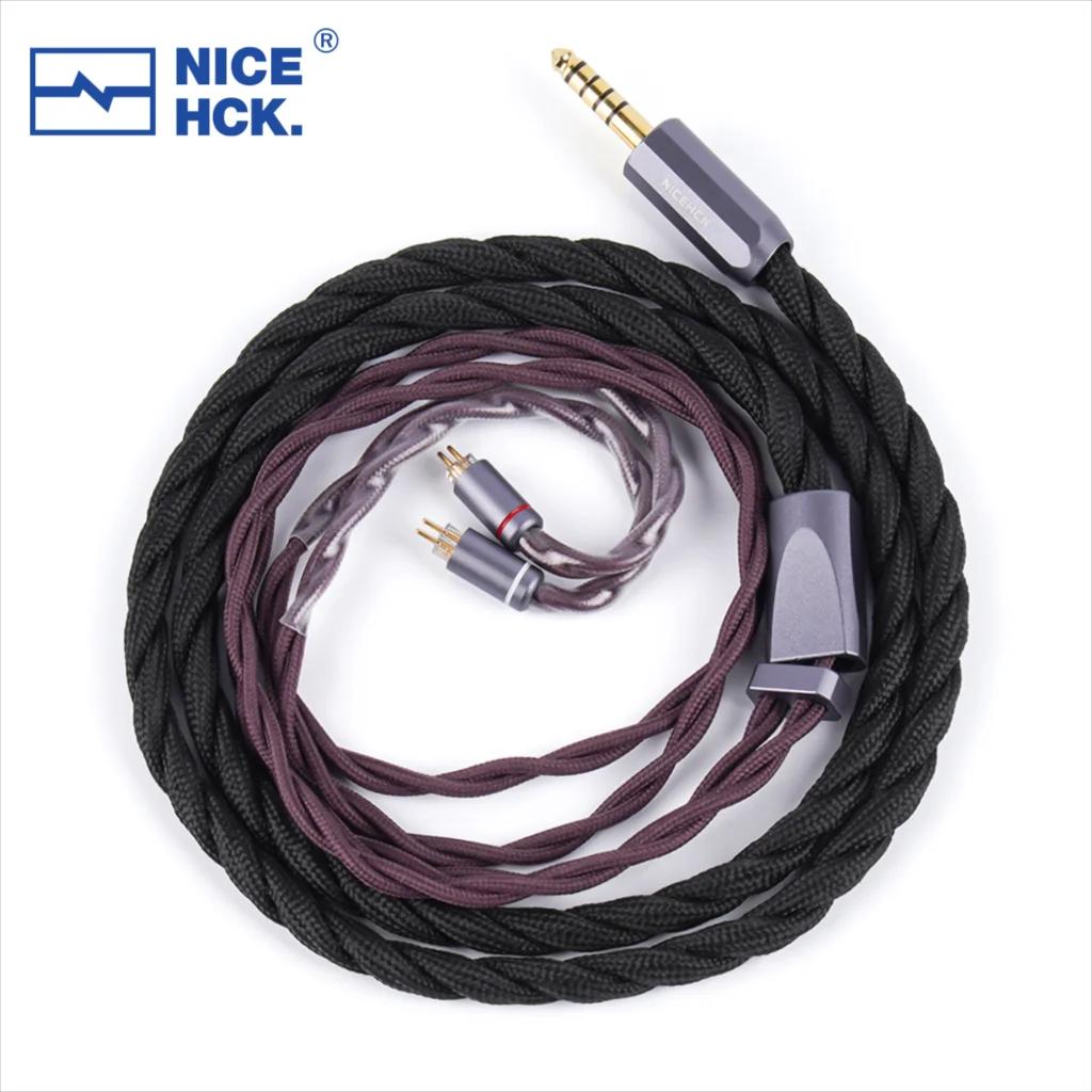 NICEHCK DragonScale 2 câble de mise à niveau pour écouteurs en alliage argent-palladium MMCX/2 broch