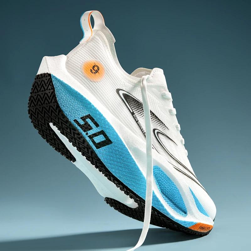 Chaussures de sport pour hommes amorti antidérapant plat résistant à l'usure baskets maille respiran