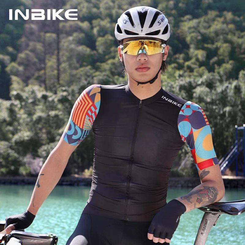 INBIKE – maillot de cyclisme d'été pour hommes, manches courtes, séchage rapide, chemises de vélo av
